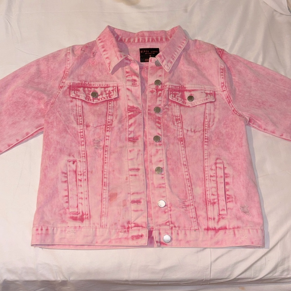 Pink Jean Jacket Black Label By C’est Toi